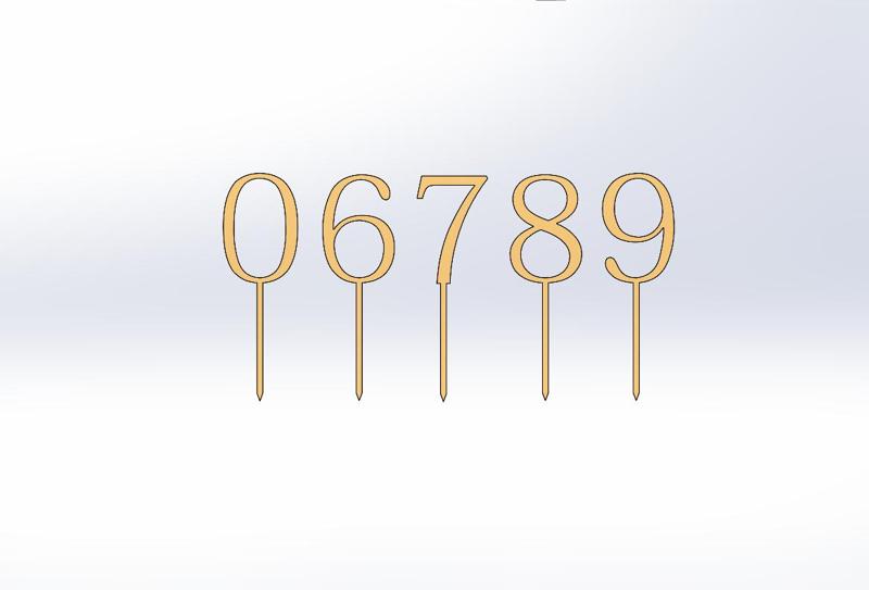 6 TO 9 NUMBER CAKE TOPPERS