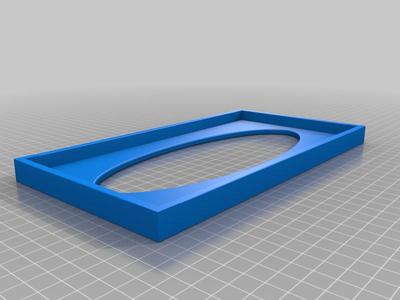 Tissue Box See Through (235mm long/120mm wide/145mm tall-inside measures) with FreeCAD file