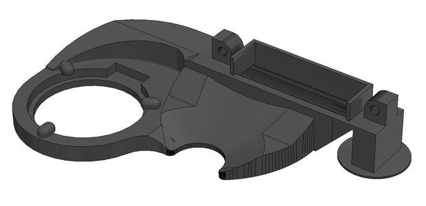 Ender 3 / Ender 5 "Mistral-E" Extruder Cooling Duct Remix with LED