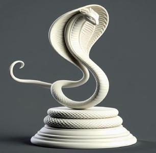 137 Ivory Serpent Dancer - Indian Minimalist Statue , pug, dachshund, poodle, serpent, dog, dogue, beagle, peacock, lion, fox, bull terrier, pomeranian, galgo, wolf, doberman pinscher, newfoundland, zebra, crocodile