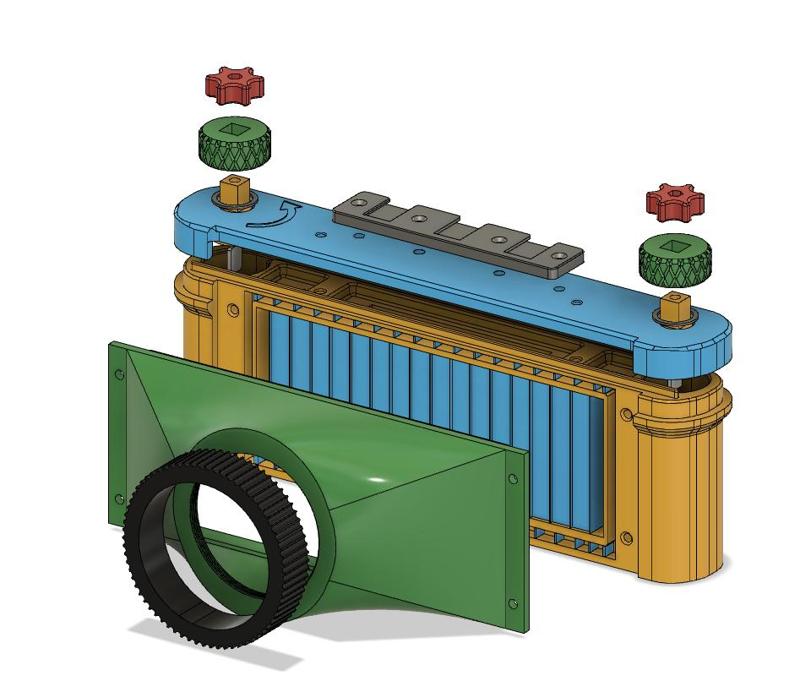 Remix of the 6x17 camera, parametric lenscones.