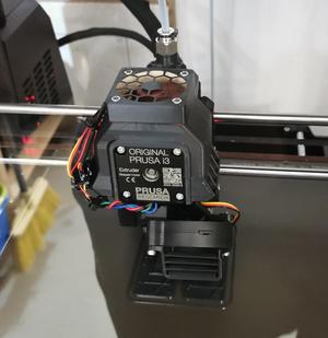 Prusa i3 MK3S+ Extruder Stepper Cooler Add-on for 40x40 Fan and PC4-M10 Connector