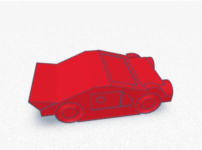 Race car play token