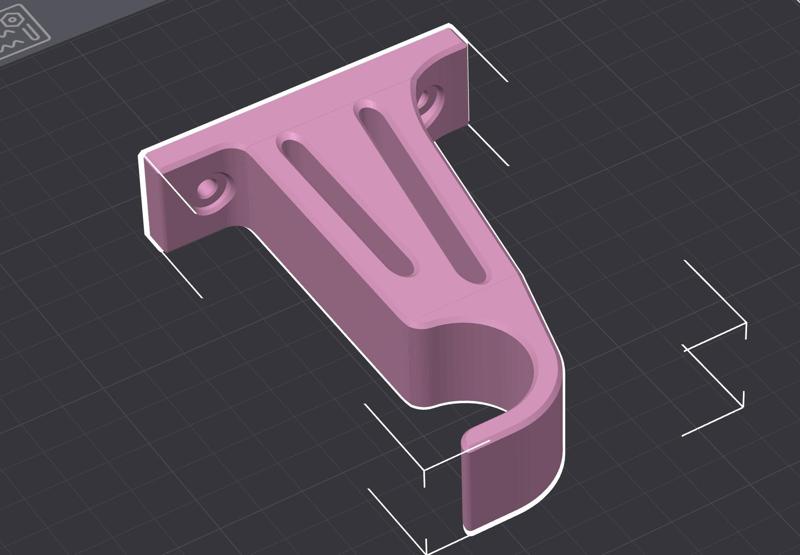 30mm curtain rod hook 6 inches from wall