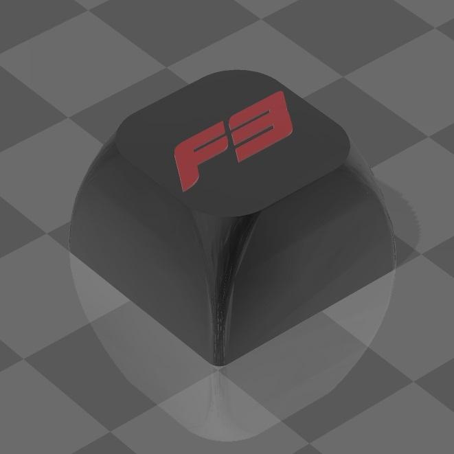 F3 Logo Keycap