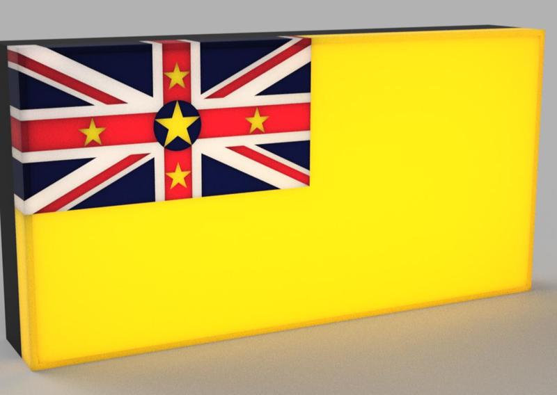 World Flags - Niue LED Lamp