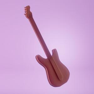 Fantasy Electric Guitar Sculpture