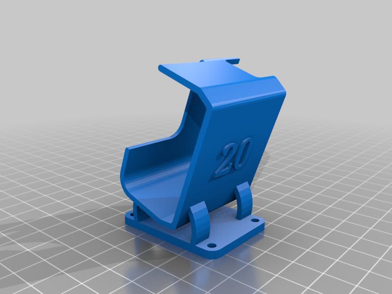 iFlight DC5 GoPro Hero 6 & 7 mount (20 Degrees) with embossed numbers at the back