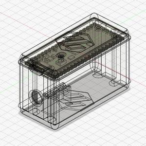 Pi Pico case with room for headers and dupont connectors - blank or voron logo