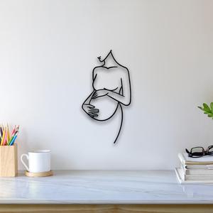 Abstract Pregnant Wall Art