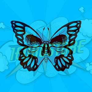 Skull Butterfly Wall Art Decor