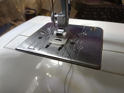 Compact sewing machine presser foot