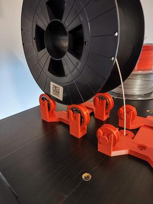 Spool holder Ikea LACK box with bearing
