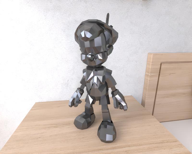 Pinocchio Lowpoly