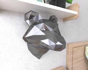 Raccoon wall Lowpoly