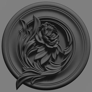 flower stl cnc design