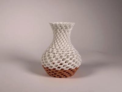 Twill Vase - A 3d printed form exploration