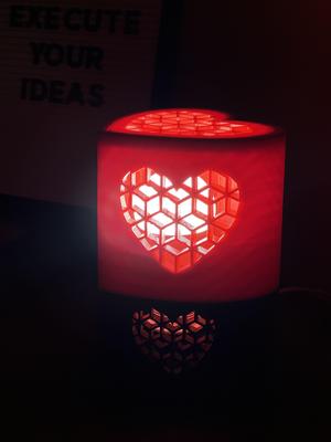 Heart Shaped Lamp - Remix of Simple Heart Box with Lid