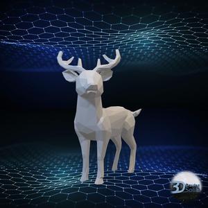 Wandering Deer - Low Poly - Decor