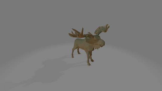 Fallow Deer - Low Poly - Decor