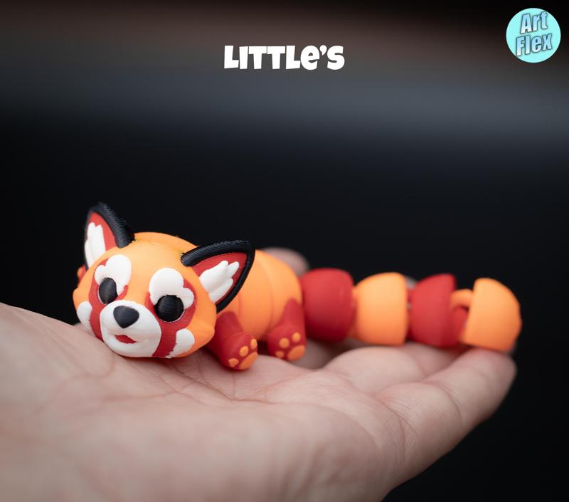 Adorable Flexi Red-Panda Print In Place