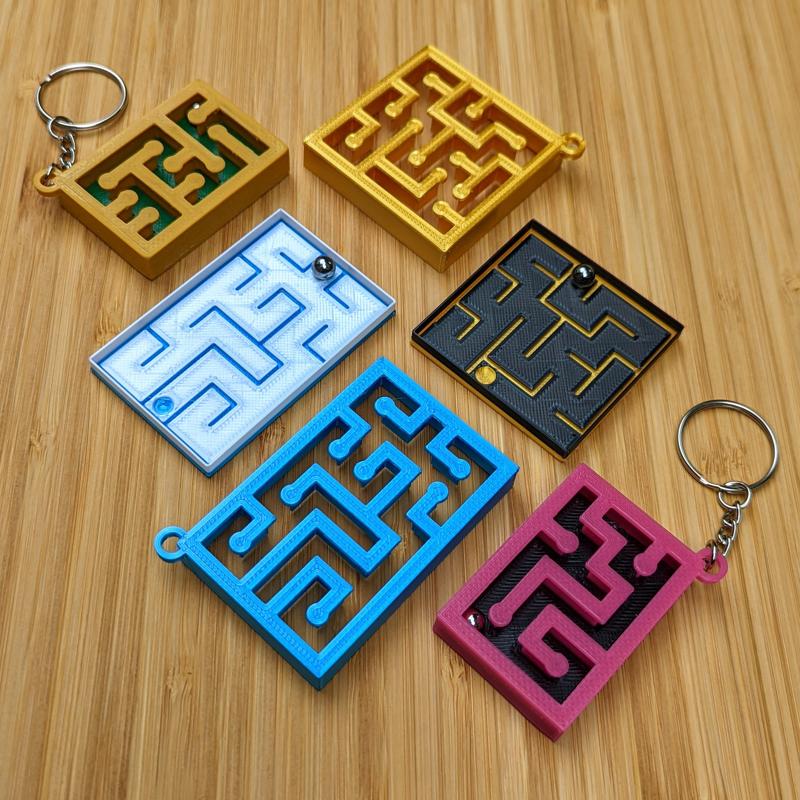 Circuitry-Inspired Keychain Marble Maze