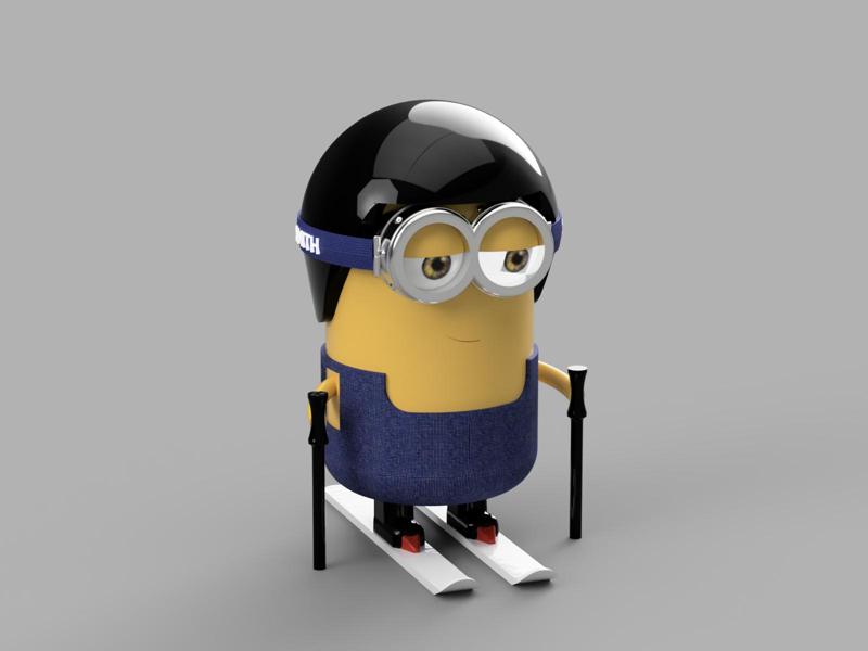 Skiing Minion!