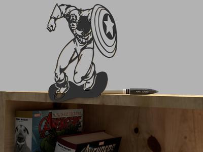 Captain America - action pose