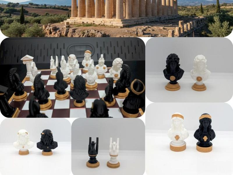 Greek Glory – 3D Printed Chess Set