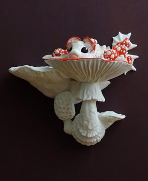Mushroom dragon and shelf