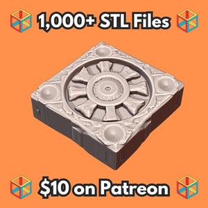 28mm Sci-Fi Relic Stone for RPG Environments MineeForm FDM 3D Print STL File
