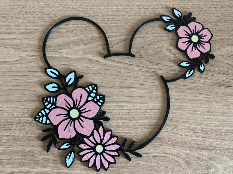 Mickey wall art flower