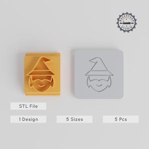 Wizard Stamp Tile Set, 5 Sizes, Perfect for Clay, Cookies & Fondant PRODUCT_2074