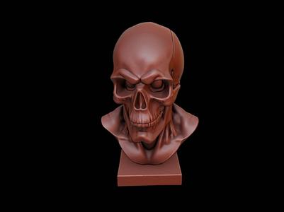 Red Skull Bust