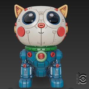 Robo-Cat Buddy - 3D Printable Cute Robot Cat Figurine