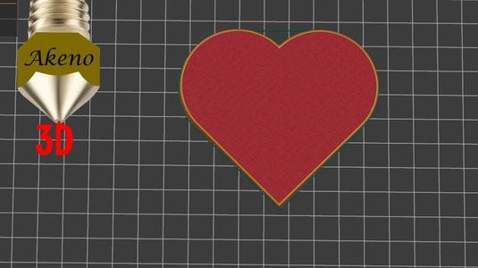 Slightly twisted heart coaster