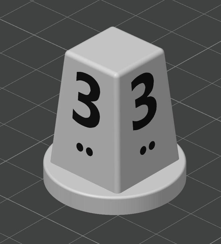 Catan 5-6 Player Number Towers w/Robber, Multicolor