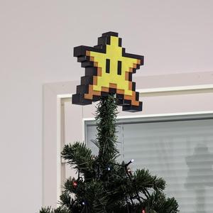 8-bit Xmas tree topper star