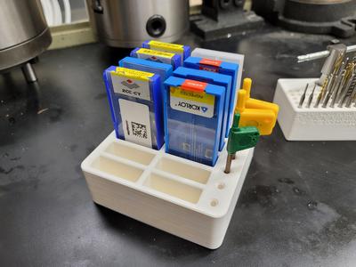 Lathe Insert Box Holder +Torx Wrenches