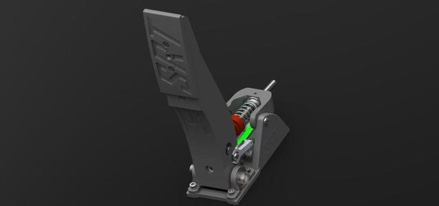 SRT P1 Sim Racing Throttle Clutch Pedal