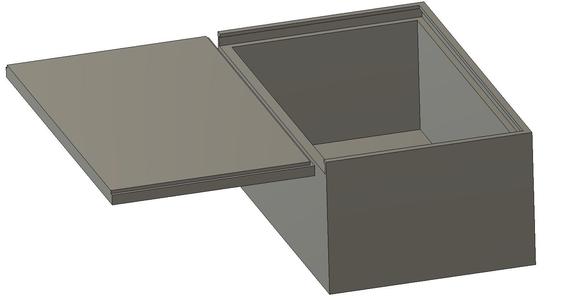 Box with sliding lid