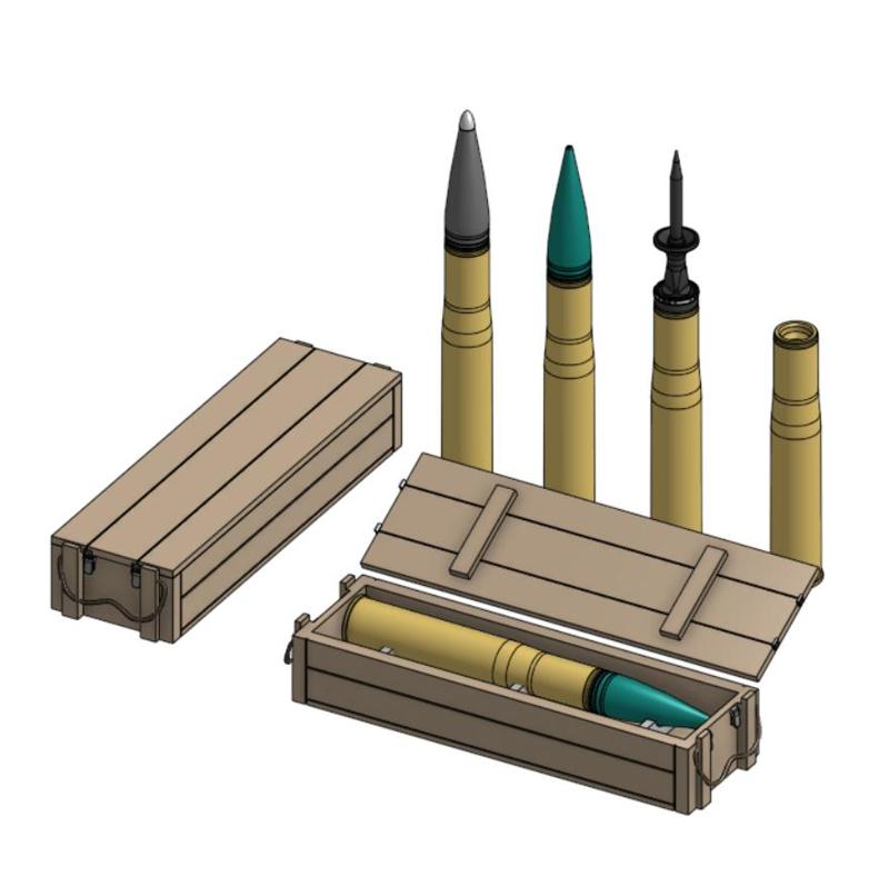 French 90 shell 1/35 (AML90, ERC90, Piranha, VBC 90, AMX 10 PAC90)