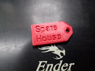 Key Tag Spare House