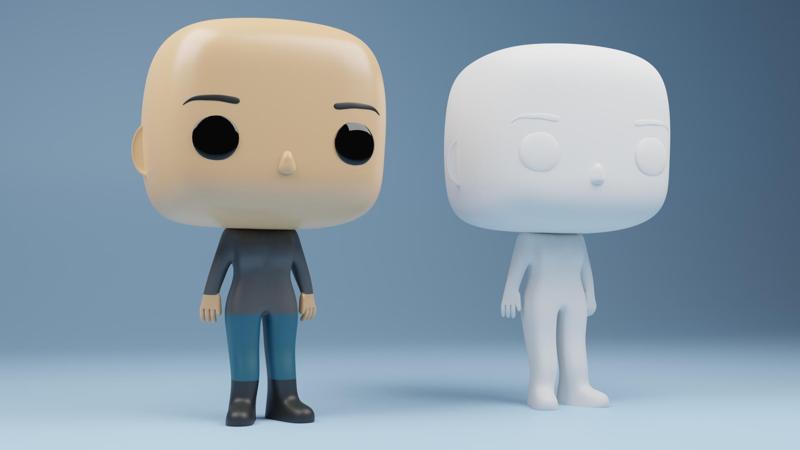 Female Customisable Funko Pop Template