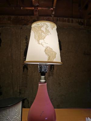 globe lithophane lampshade