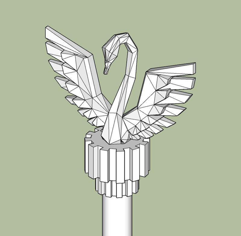Swan Finial