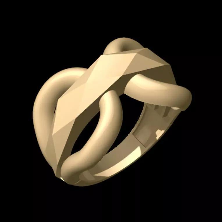 Women Chiseled Ring 8