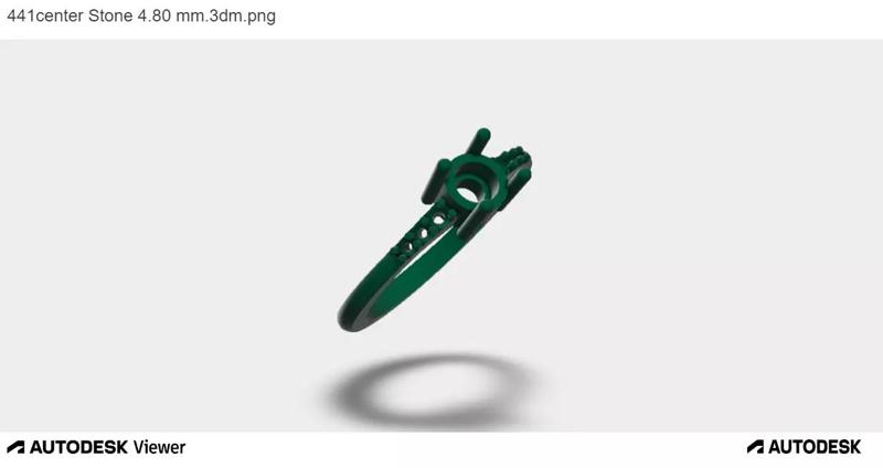 Women Ring With Round Cut Center Stone