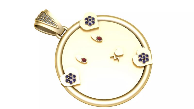 FACE EMOJI COIN PENDANT 3D PRINTABLE MODEL