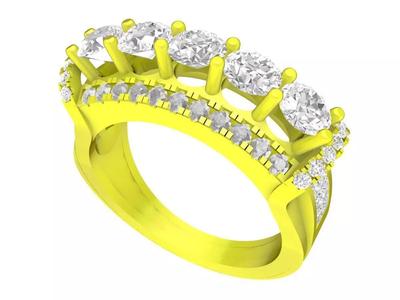 6886 hongkong diamond women ring